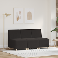 vidaXL Soffa Chiar 3 pcs Mörkgrå 55 x 74 x 82 cm Mockatyg