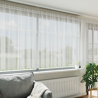 vidaXL Spetsgardin med gardiner Vit 900x160cm Polyester