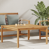 vidaXL Kaffeebord Brun 110 x 110 x 45 cm Massivt teakträ