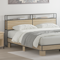 vidaXL Förvaringshuvudgavel Sonoma oak 200 cm Konstruerat trä