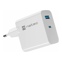 NATEC Natec Ribera strömadapter - GaN - USB, 24 pin USB-C - 45 Watt