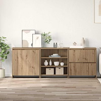 vidaXL Skåp med hylla Övrigt 3 pcs artisan ek 70 x 41 x 75 cm Konstruerat trä