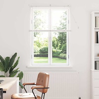 vidaXL Fönsterpersienn med gardiner Övrigt Vit 80 x 130 cm Aluminium