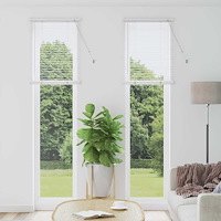 vidaXL Fönsterpersienn med gardiner Övrigt Vit 80 x 130 cm Aluminium