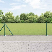 vidaXL Hexagon Stängsel Grön 0.6x50 m Stål