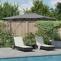 vidaXL Cantilever Roma Parasol med lås 286 x 285 x 270 cm Aluminium