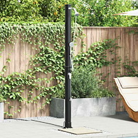 vidaXL Utomhus Soldusch med handdusch, 217 cm, 20 L