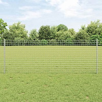 vidaXL Stålstolpar 5 st U-kanal 80 cm galvaniserat stål