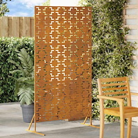 vidaXL Integritetsskärm 100x50x180 cm i Väderbeständig Stål
