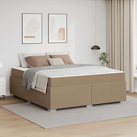 vidaXL Sängram Cappuccino 180 x 200 cm Konstläder