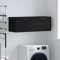 vidaXL Väggskåp Svart ek 100 x 36.5 x 35 cm Konstruerat trä