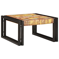 vidaXL Badrumshylla 60 x 50 x 23 cm Massivt Mangoträ och Järn