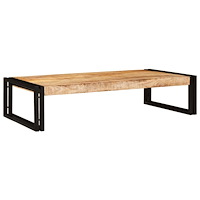 vidaXL Badrumshylla 100 x 50 x 23 cm Massivt Mangoträ och Järn