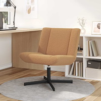 vidaXL Skrivstol Beige 63 x 75 x 76 cm tyg