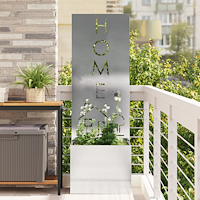 vidaXL Trädgårds integritetsskärm Silver 50 x 140 cm Rostfritt stål