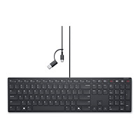 DELL Dell Wired Collaboration Keyboard KB525C - tangentbord - QWERTY - hela norden - svart Inmatningsenhet