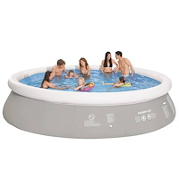 Jilong Jilong Rund uppblåsbar pool grå 450 x 122 cm