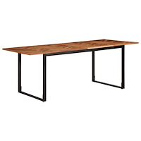 vidaXL Matbord 200x100x75 cm massivt trä akacia