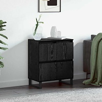 vidaXL Sideboard Svart 60 x 35 x 70 cm Konstruerat trä