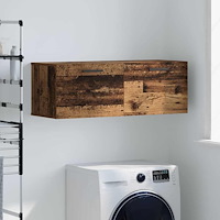 vidaXL Väggskåp Gammalt trä 100 x 36.5 x 35 cm Konstruerat trä