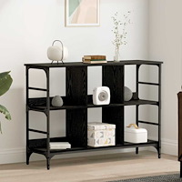 vidaXL Sideboard Svart 102 x 32 x 73.5 cm Konstruerat trä