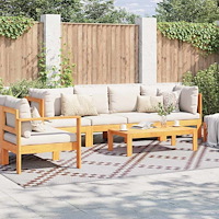 vidaXL Utomhusmatta Brun och vit 300 x 400 cm PP