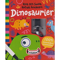 Barthelson Förlag Rita och sudda roliga ansikten. Dinosaurier (bok, spiral)