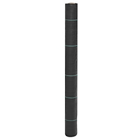 vidaXL Ogräsmatta svart 1x5 m PP