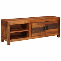vidaXL TV-skåp Brun 110 x 30 x 40 cm massivt mangoträ
