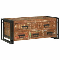 vidaXL Kaffeebord Brun 90 x 50 x 38 cm massivt återvunnet trä