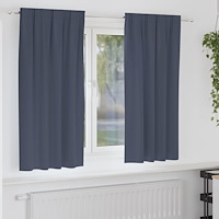 vidaXL Gardiner med gardiner 2 pcs Antracit Polyester