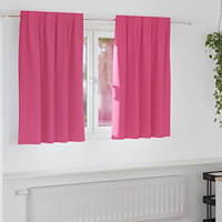 vidaXL Gardiner med gardiner 2 pcs Ljusrosa Polyester