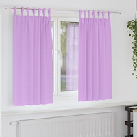 vidaXL Gardiner med gardiner 2 pcs Lila Polyester