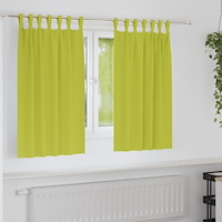 vidaXL Gardiner med gardiner 2 pcs Äppelgrön Polyester