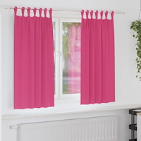 vidaXL Gardiner med gardiner 2 pcs Ljusrosa Polyester