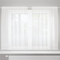 vidaXL Gardiner med gardiner Vit 150 x 140 cm Polyester