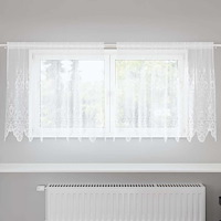 vidaXL Gardiner med gardiner Vit 200 x 100 cm Polyester