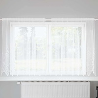 vidaXL Gardiner med gardiner Vit 200 x 140 cm Polyester