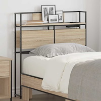 vidaXL Förvaringshuvudgavel Sonoma ek 75 cm Konstruerat trä