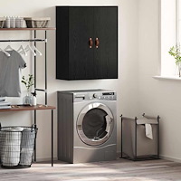 vidaXL Väggskåp Svart 69.5 x 34 x 90 cm Konstruerat trä