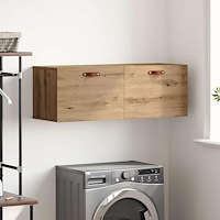 vidaXL Väggskåp artisan ek 100 x 36.5 x 35 cm Konstruerat trä