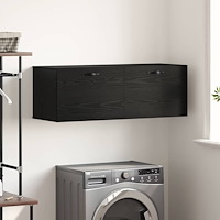 vidaXL Väggskåp Svart ek 100 x 36.5 x 35 cm Konstruerat trä
