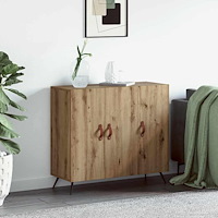 vidaXL Sideboard Brun 90 x 34 x 80 cm Konstruerat trä