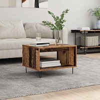 vidaXL Kaffeebord Gammalt trä 60 x 50 x 40 cm Konstruerat trä