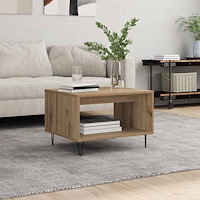 vidaXL Kaffeebord artisan ek 60 x 50 x 40 cm Konstruerat trä