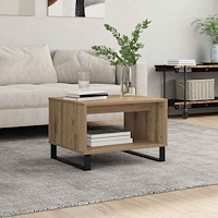vidaXL Kaffeebord artisan ek 60 x 50 x 40 cm Konstruerat trä