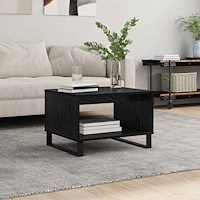 vidaXL Kaffeebord Svart ek 60 x 50 x 40 cm Konstruerat trä