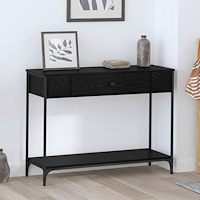 vidaXL Konsolbord Other Svart ek 100 x 34.5 x 75 cm Konstruerat trä
