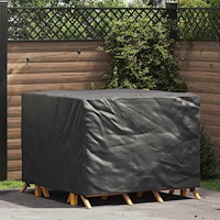 vidaXL Utomhusmöbelöverdrag Svart 125 x 125 x 74 cm 600D tyg