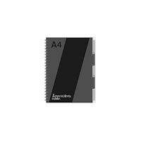 No Brand Ant.block A4 70g 120 blad med 5 avdelar